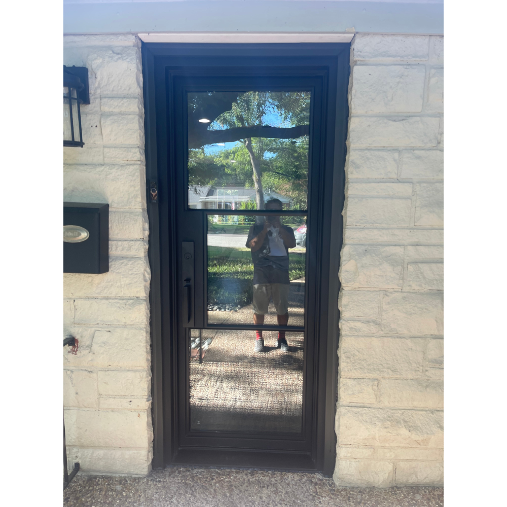 3/0x6/8 Single Exterior Wrought Iron Door